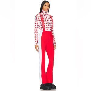 GOLDBERGH WOMEN'S HIGH END SALOPETTE SKI PANTS BIB FLAME RED NWT US 6